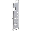 Ancrage bois-fer dimensions 180 x 30 x 4 mm galvanisé (Par 50)