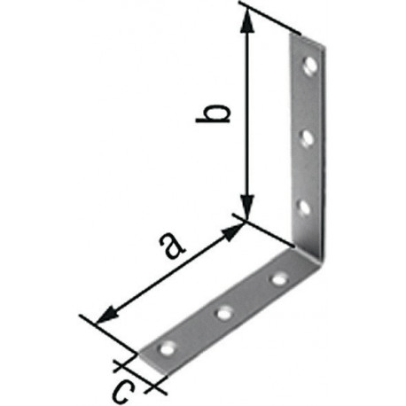 Equerre L.40 x 40mm B.15mm S.1,75mm VA Trou-D.45mm GAH (Par 50)