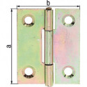Charnière H.63mm B.43mm S.1,25mm VA GAH (Par 20)