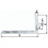 Charnière d'angle de porte 400x800x60x120mmacier galva 8mm GAH