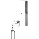 Charnière bande-L.60mm Acier brillant-Ø 6mm GAH (Par 24)