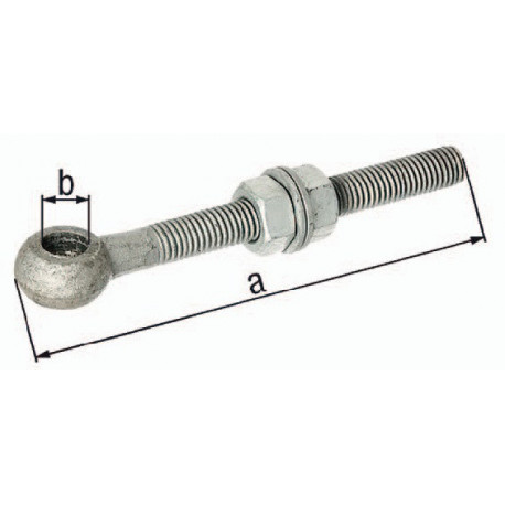 Anneau à visser M16 L.130mm 16mm zingué