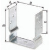Support poteau ETA-10/0210 121x150x100x60mm Galvanisé à chaud