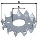 Ancrage de rondelle D62/21mm galvanisé GAH (Par 50)