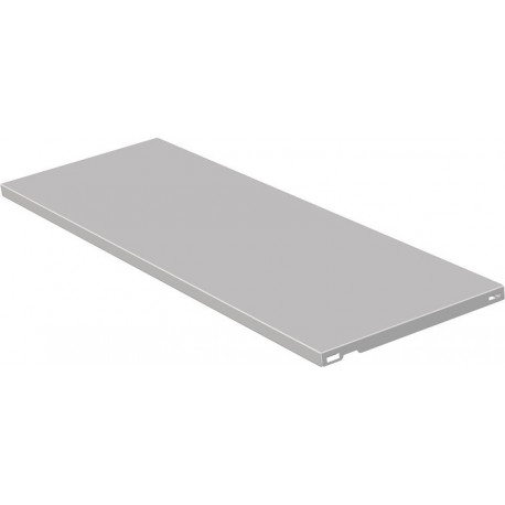 Etagère en acier B.800mm T.250mm acier blanc alu ELEMENT SYSTEM