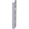Rail mural L.500mm alu blanc acier 2 crochets ELEMENT SYSTEM (Par 2)