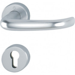 Poignée porte San Fran.FS-E1301/42H/42HS Inox F69 D/D TS 40-65mm PZ rd.DIN Gauche/Droite HOPPE