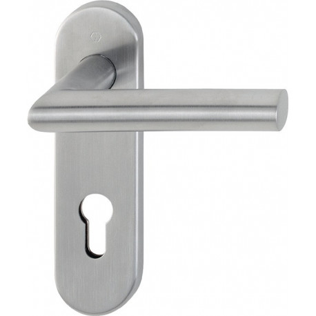Poignée porte Ams.E1400/353KH Inox F69 PZ rd HOPPE