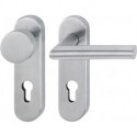 Poignée porte Ams.E58/353KH/1400 Inox F69 PZ rd HOPPE