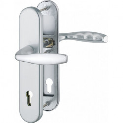Poigné porte NY 1810H/3331/3410 Alu.F1 92mm 67-72mm HOPPE
