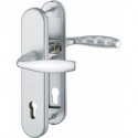Poigné porte NY 1810H/3331/3410 Alu.F1 92mm 67-72mm HOPPE