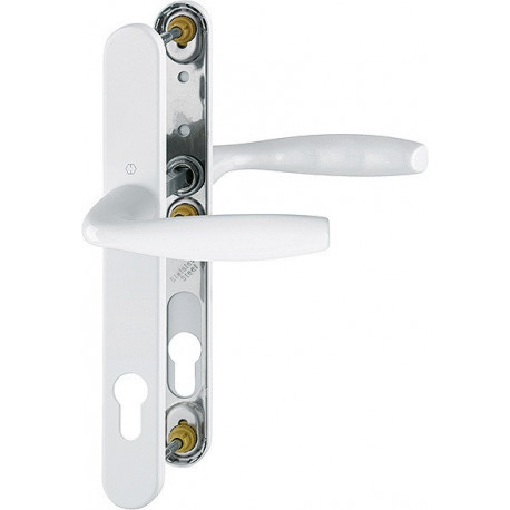 Poignée porte NY 1810/3346 Alu.F9016 PZ pour TS 57-62mm HOPPE