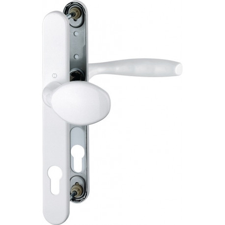 Poignée porte NY 76G/3346/1810 Alu.F9016 PZ pour porte 57-62mm HOPPE
