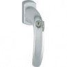 Poignée de fenêtre NY 0810S/U10 Alu.F9016/blanc signalisation 32mm verrouillable HOPPE