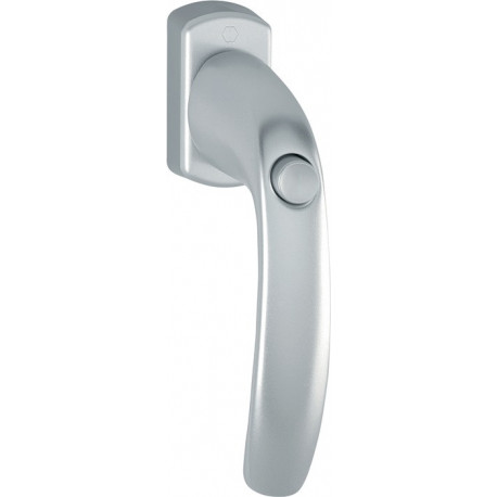 Poignée de fenêtre NY 0810SV/U10 Alu.F9016/blanc signalisation 32mm autobloquant HOPPE