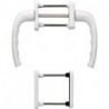 Set poignée NY 0810/961N/U10/… Alu.F9016 63-73mm carré.7mm HOPPE