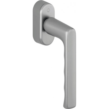 Poignée de fenêtre Hamburg 0700/UD9020 Alu.F9/couleur acier 32-42mm Stand.HOPPE