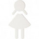 Symbole Femme 801.91.020 PA Farb-Nr.90 B.87mm H.150mm S.3mm HEWI