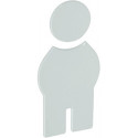Symbole Homme 801.91.010 PA Farb-Nr.90 B.71,5mm H.150mm S.3mm HEWI
