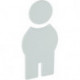 Symbole Homme 801.91.010 PA Farb-Nr.97 B.71,5mm H.150mm S.3mm HEWI