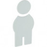 Symbole Homme 801.91.010 PA Farb-Nr.97 B.71,5mm H.150mm S.3mm HEWI