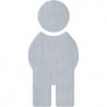Symbole Homme 710XA.150.1 VA Farb-Nr.XA B.71,5mm H.150mm S.1,5mm HEWI