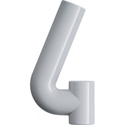 Chiffre du numéro de maison 4 Polyamide spécial 90 noir profond 165mm D.33mm HEWI
