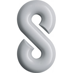 Chiffre du numéro de maison 8 Polyamide spécial 90 noir profond 165mm D.33mm HEWI