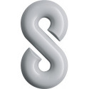 Chiffre du numéro de maison 8 Polyamide spécial 90 noir profond 165mm D.33mm HEWI