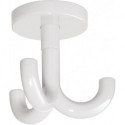 Crochet triple 477.90.050 50mm PA blanc 99 H.70mm D.50mm HEWI