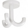 Crochet triple 477.90.050 50mm PA blanc 99 H.70mm D.50mm HEWI