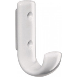 Crochet 477.90.060 einfach A.48mm PA Blanc 99 H.75mm HEWI