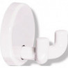 Crochet double 801.90.020 PA 99 blanc D.40mm A.31mm HEWI
