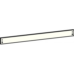 Plaque de montage adaptée au rail coulissant G-N blanc 9016 H.40mm DORMAKABA