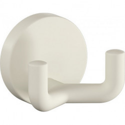 Crochet double 477.90B025 .43,5mm PA 99 blanc ma D.50mm HEWI