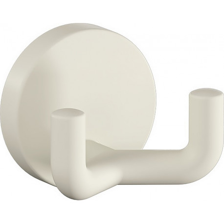 Crochet double 477.90B025 .43,5mm PA 99 blanc ma D.50mm HEWI