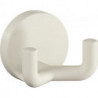 Crochet double 477.90B025 .43,5mm PA 99 blanc ma D.50mm HEWI