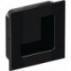 Poignée encastrée 544.60 PA90 noir profond brillant quad.f.HLT L.60mm B.60mm HEWI