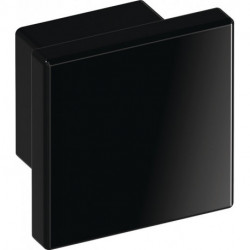 Poigée bouton pour meuble 547.32.3 plastique 90 noir profond HEWI