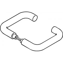Paire de poignées de porte 111.23PBR Plastique 99 sans rosace VK 8mm HEWI