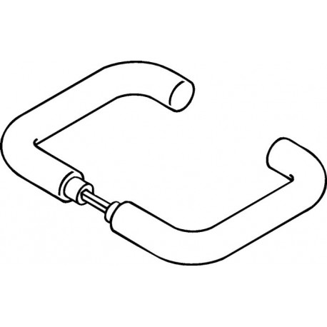 Paire de poignées de porte 111.23PBR Plastique 99 sans rosace VK 8mm HEWI