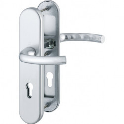 Poigné porte Tôkyô 1710/3331/3410 Alu.F1 72mm 41-46mm HOPPE