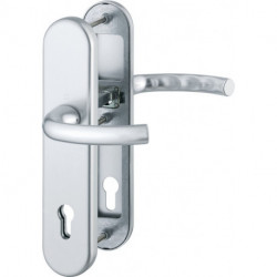 Poigné porte Tôkyô 1710/3331/3410 Alu.F1 92mm 66-71mm HOPPE