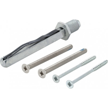 Kit fixation porte K/G 50-55mm M5x65+4.0x60 carré.8x80mm HOPPE
