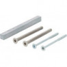 Kit fixation porte GG-WC 45-50mm M5x60+4.0x55 carré.o.+8x85mm HOPPE
