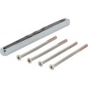Kit de fixation porte Sertos® FS-G/G 65-70mm M4x75 carré.9x125mm HOPPE