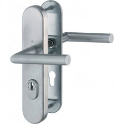 Poignée porte Ams.FS-E1400F/3332ZA/33310 Inox F69 D/D TS 42-47mm PZ rd