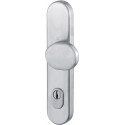 Poigné bouton longue E86G/3332ZA Inox F69 pour Protection combinée PZ 8mm HOPPE