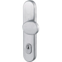 Poigné bouton longue E86G/3332ZA Inox F69 pour Protection combinée PZ 10mm HOPPE
