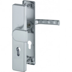 Poigné porte London 78G/2222A/2440/113 Alu.F1 92mm 67-72mm HOPPE